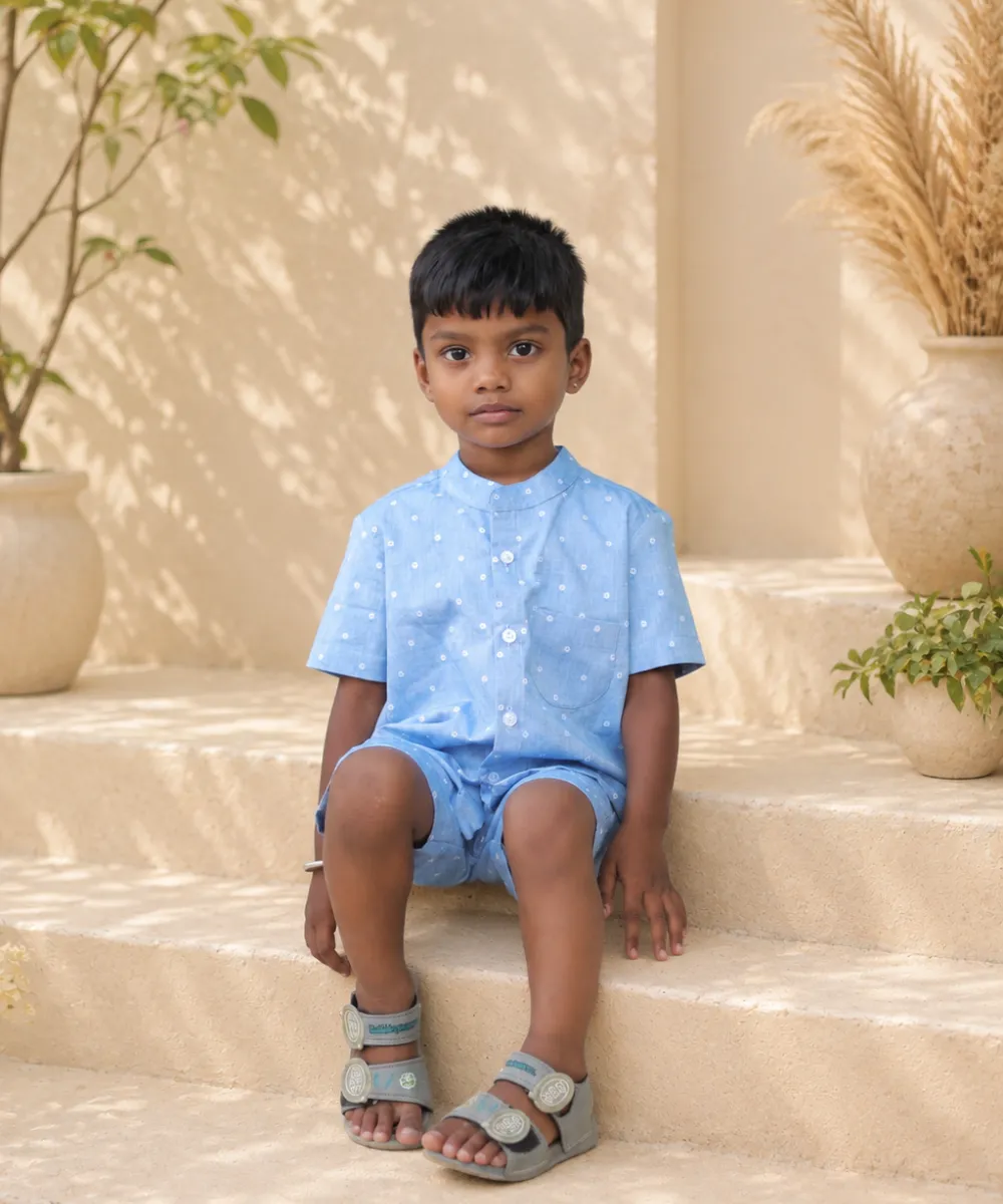 Sky Dot Co-ord Set - Jooy Hub Clothing
